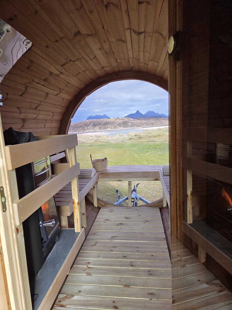 beach sauna at achnahaird
